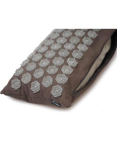 Yogishop Acupressure Cushion - Lotus Blossom Graphite | International Shipping | Pain Relief & Relaxation Solution - Buy Online on GoSupps.com