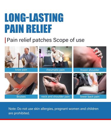 Natural Herbal Knee Pain Relief Patches - Long Lasting & Stay Warm (Pack of 24) - Buy Online on GoSupps.com