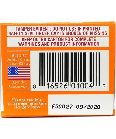 St. Joseph Aspirin Chewable Orange 81mg 36 Tabs - Pack of 3 - Buy Online on GoSupps.com