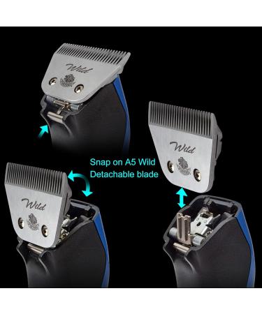 Detachable Size 10WF Wide Blade - 1/16" | Extra Durable Japanese Steel | Fits Andis Oster Wahl A5 Clippers | International Shipping Available - Buy Online on GoSupps.com