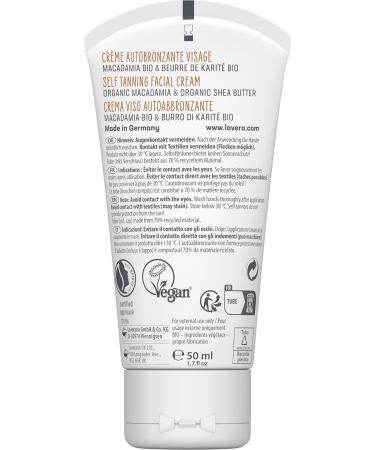 Lavera Self-Tanning Cream Face 50ml | Natural Vegan Self-Tanner | Moisturizing Natural Cosmetics - Buy Online on GoSupps.com