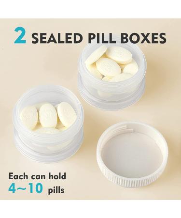 COOL KNIGHT 2-in-1 Pill Cutter, Splitter, Crusher & 2x Daily Pill Box - White - Buy Online on GoSupps.com