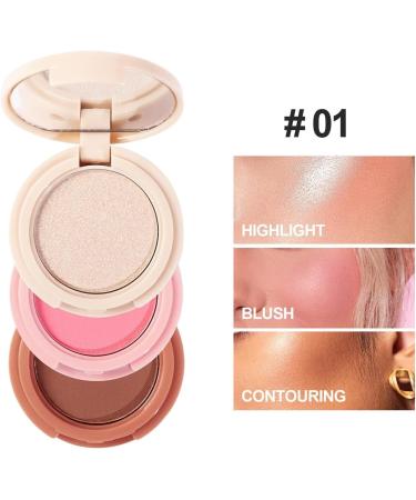  JPSDOWS Face Highlighter Powder | 3 in 1 Illuminating Blush for Cheeks Powder | Highlighter Powder for Men with Glow Effect Sweat Resistant Jpsdows - Buy Online on GoSupps.com