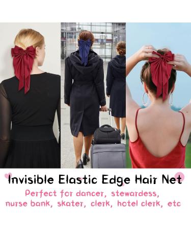 2Pcs Big Bow Hair Clips for Women - Red + Navy Blue Ribbon French Barrette Hairpins - Buy Online on GoSupps.com