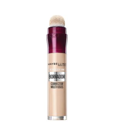 Maybelline Borrador Ojos Tono 01 Light Corrector de Ojeras Bolsas e Imperfecciones Pieles Claras - 6ml Light (01) 6.8 ml (1 Pack) 01