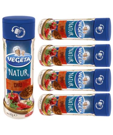 Podravka Vegeta Natural Chilli Shakers for Delicious Spicyness 60g (Pack of 5)