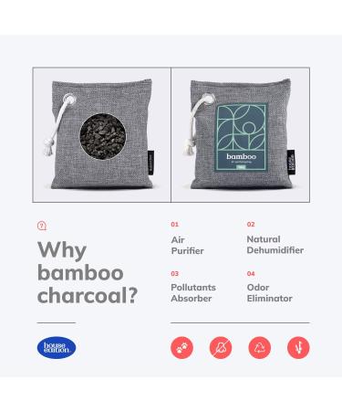 8-Pack Bamboo Charcoal Air Purifying Bags | Powerful Odor Absorber for Home & Car | Kid & Pet-Friendly Fresheners - Buy Online on GoSupps.com