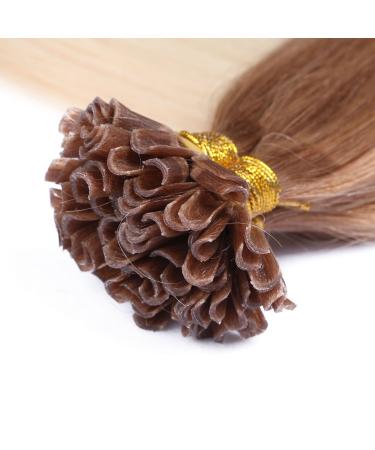 Buy High-Quality #12/26 Ombre Keratin Bonding Hair Extensions - 60cm 50 Strands 100% Remy Real Hair - U-Tip by Novon Hair Extensions - Buy Online on GoSupps.com