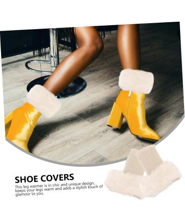 Shop Besportble Fluffy Boot Covers for Women | Trendy Fur Top Cuff & Acrylic Socks - International Shipping - Buy Online on GoSupps.com