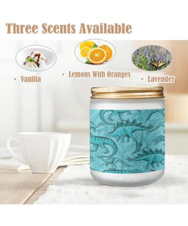Buy Vanilla Candles for Home | Aromatherapy Jar Candles 7oz | Long Lasting Scented Gift Set for Women | Perfect Birthday Gift T-Rex Dinosaur - Buy Online on GoSupps.com