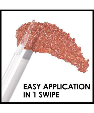 FOCALLURE Glittering Liquid Eyeshadow - High-Impact, Long Lasting, Quick-Drying | 04 Rose Gold Diamondz - Buy Online on GoSupps.com