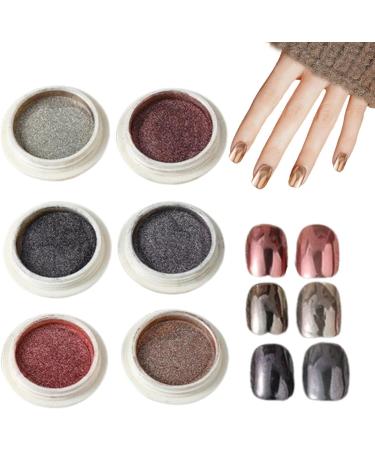 Poudre de ongles chrom e ensemble de poudre chrom e ongles | Paillettes Femmes Fingernail Pigment | Shimmer Nail fournit de la poudre pour le festival les rencontres le maquillage l'Halloween 04 D - Buy Online on GoSupps.com