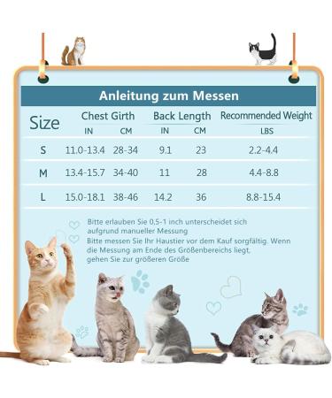 Voarge Recovery Suit for Cats - Post-Op Anti-Licking & Trimming | Warm & Comfortable Wear for Cats & Dogs (M Blue) - Buy Online on GoSupps.com