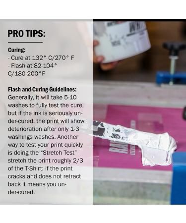 Rapid Cure White Plastisol Ink (16oz) for Silk Screen Printing - Low Temp Curing Fabric Ink by Screen Print Direct - Buy Online on GoSupps.com