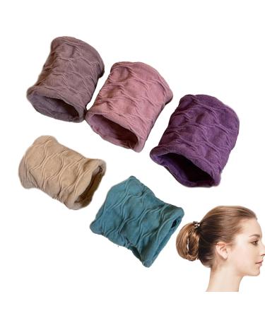 Hair Elastics No Damage Wide Hair Ties Hair Elastics Ponytail Holders No Damage Hair Elastic Bands Hair Accessories Seamless Elastics for Thick Hair