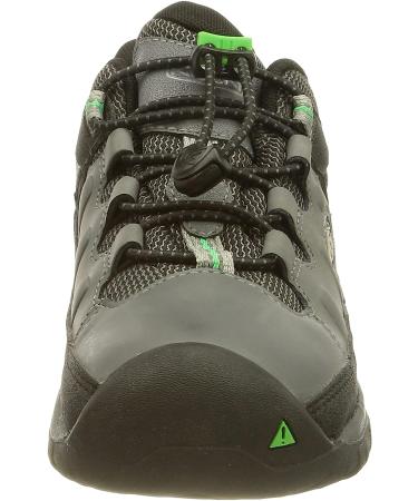 KEEN Kids' Targhee Low Waterproof Hiking Shoe - Size 8 Little Kid - Steel Grey/Irish Green - Buy Online on GoSupps.com