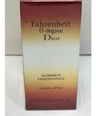 Fahrenheit 0 Zero Degree SUMMER FRAGRANCE Men Cologne EAU DE TOILETTE D'ETE SPRAY 3.4oz / 100ML NEW IN BOX ORIGINAL FACTORY SEALED PACKED - Buy Online on GoSupps.com