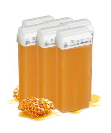 Kosmetex Honey Wax Cartridges - Roll On Warm Wax for Smooth Hair Removal | 6 x 100ml Pack - Buy Online on GoSupps.com