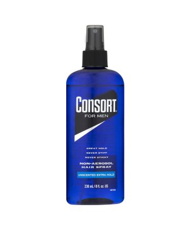 Consort Extra Hold Non-Aero Hair Spray Pump  Unscented  8 Ounce