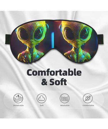 Alien Planet Print Eye Mask | Adjustable Blackout Sleeping Mask for Men & Women | Sleep Aid & Eye Care - Buy Online on GoSupps.com