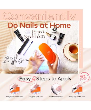 Modelones Poly Gel Nail Kit - 20 Colors with Nail Lamp & Art Tools | Complete Starter Set for Perfect Nail Extensions - Gift Idea for Women - Buy Online on GoSupps.com