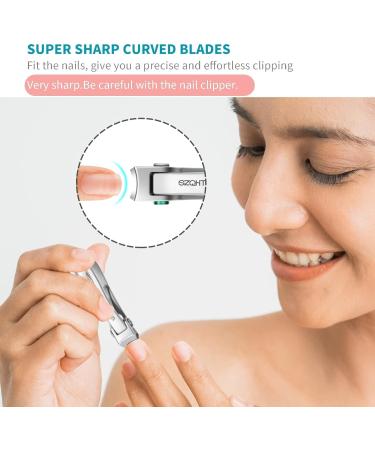 SZQHT 15mm Wide Jaw Nail Clippers for Thick Nails - Stainless Steel Ingrown Toenail Clippers for Men, Seniors & Adults - Sturdy & Sharp Design (Silver) - Buy Online on GoSupps.com
