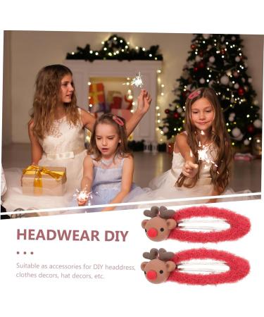FOMIYES 5 Pairs Christmas Hair Clips Deer Horn Barrettes Resin Hair Clip Kids Holiday Hair Clips Santa Hair Clip Cartoon Design Hairpins Kids Hairpin Antlers Pair Clip Child Nylon - Buy Online on GoSupps.com