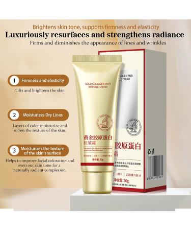 Golden Collagen AntiWrinkle Cream Korean Collagen Face Cream Golden Collagen Cream Long Lasting Deep Moisturizing Firming Cream AntiAging and Skin Firming Face Cream - Buy Online on GoSupps.com