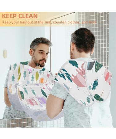 Elephants Tree Beard Bib Apron - Non-Stick Waterproof Hair Catcher for Men | Perfect Grooming Cape & Gift Idea - Buy Online on GoSupps.com