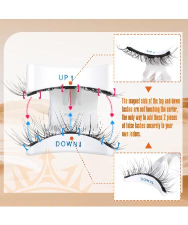 Magnetic Eyelashes Cat Eye Wispy Lashes Magnetic False Eyelashes with Applicator No Glue Needed Natural Strip Lashes Durable 1 Pair Magnetic Lashes - Buy Online on GoSupps.com