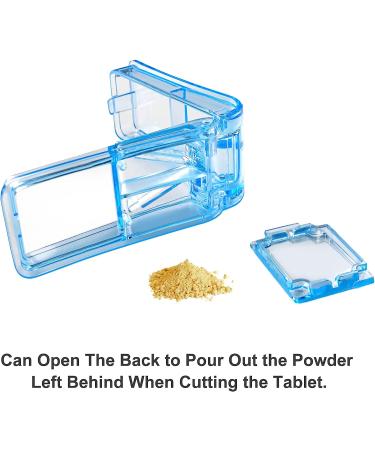 TIONTURE Pill Cutter 2 Pcs - Small & Large Pill Splitter for Tablets, Vitamins, Medicine - Professional Blue Pill Cutters - Precision Cutting Tool - Buy Online on GoSupps.com