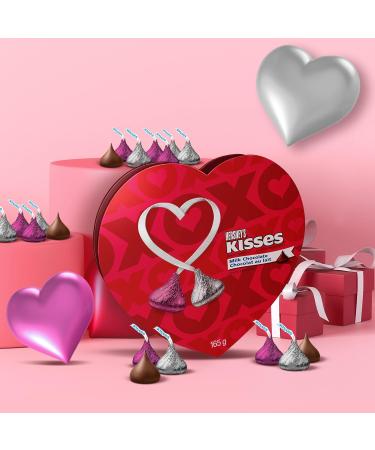 HERSHEY'S Milk Chocolate Kisses - Heart Shaped Valentine's Day Chocolate Candy Gift 165 Gram Hershey's Kisses Heart - Buy Online on GoSupps.com