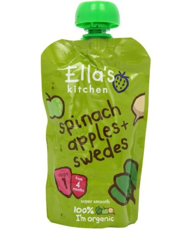 Ella's Kitchen Organic Spinach Apples & Swede Stage 1 120g - Buy Now at [Your Company Name] - Buy Online on GoSupps.com
