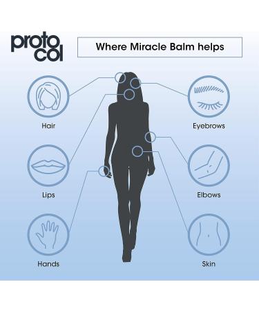 Proto-col - Miracle Balm Collagen and Vitamin E Moisturiser for Lips Skin and Face Soothes Chapped Lips and Dry Skin Fast Absorbing On The Go Vegan Relief with Hydrating Hyaluronic Acid (3ml) - Buy Online on GoSupps.com