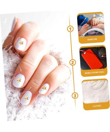 Beaupretty Fruit Double-sided five-pointed star Nail crystal rhinestones flat back star charms small rhinestones hotfix tool fruit decor Manicure Decoration Zinc alloy crafts 3d Crystal 0.1X0.5X0.5CM Golden - Buy Online on GoSupps.com