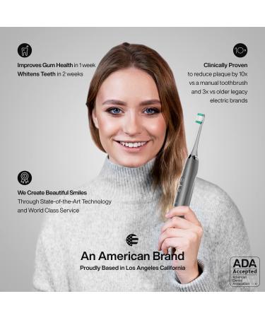 AquaSonic Vibe Ultra Whitening Toothbrush - 8 Heads, Travel Case, Sonic Motor, 4 Modes & Smart Timer - Buy Online on GoSupps.com