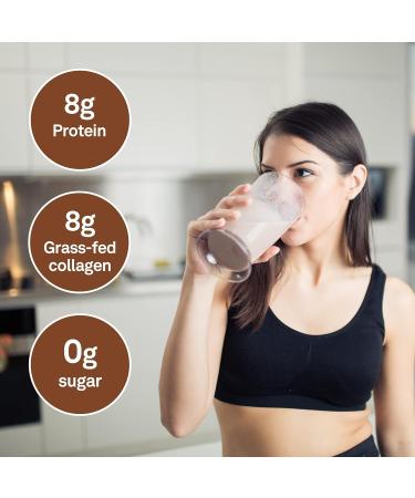 Organika Chocolate Enhanced Collagen - Grass-Fed Collagen with Real Cocoa Sugar-Free Healthy Hair Skin Nails Joints - 504g & Hyaluronic Acid With Vitamin C 90 Vcaps Collagen + Hyaluronic Acid With Vitamin C Chocolate 504 g (Pack of 1) - Buy Online on GoSupps.com