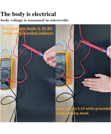Ergonomic Equipment Mat - Computer Mouse Pad for Pain Relief EMF Recovery - 30x24.9 cm (9.8in x 11.8in) - Ideal for Study & Work - Buy Online on GoSupps.com
