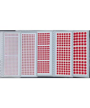 Bindi Indian Forehead Round Multicolor Bindi GRI9 (Red) for Women - Traditional Indian Jewelry - Buy Online on GoSupps.com