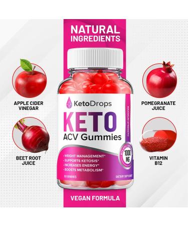 Keto Drops ACV Gummies - Advanced Formula Drops Keto Plus ACV Apple Cider Vinegar ACV Dietary Supplement Men Women (60 Gummies) 60 Count (Pack of 1) - Buy Online on GoSupps.com