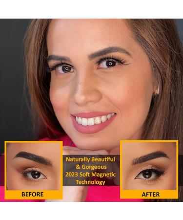 Sicilica 2023 Design Magnetic False Eyelashes Set - Waterproof, 7 Pairs for Natural Look, Cat Eye, Long & Thick - Ideal for Various Occasions - Buy Online on GoSupps.com