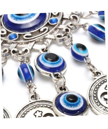 Cabilock Decor Home Ornament Delicate Glass Eye Pendant Evil Eye Bead Pendant Amulet Turkey Protection As Shown 23X5cm - Buy Online on GoSupps.com