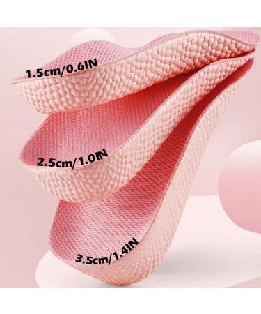 JADE KIT Height Increase Insoles for Women - 0.6IN Pink Orthopedic Gel Cushions for Arch Support & Heel Lift - Size 8-10 - Buy Online on GoSupps.com