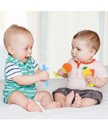 Odlila Baby Teething Toys Set - Natural Organic BPA-Free Chew Toys for Infants and Toddlers - Buy Online on GoSupps.com