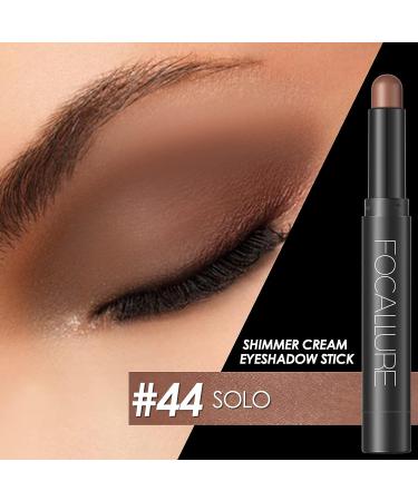 FOCALLURE Shimmer and Matte Cream Eyeshadow Stick - High Pigment Eye Brightener Pencil - Long Lasting Waterproof Eye Makeup - SOLO - Buy Online on GoSupps.com