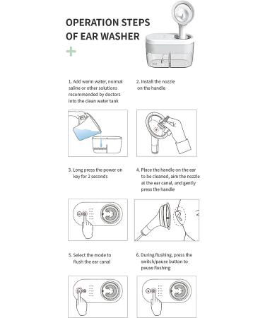 Electric Ear Wax Removal Tool with 4 Clean Modes and Sewage System - Earwax Removal Kit for Effective Ear Cleaning - Includes Cotton Swab, Ear Bulb and 3 Ear Tips - Buy Online on GoSupps.com