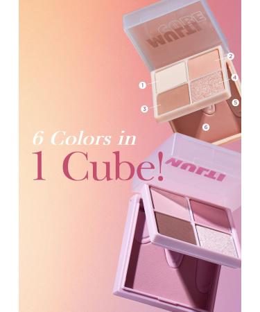 I m Meme Mini 2-in-1 Palette - Multi Cube | Portable 4 Eye-shadows & 2 Blushes - 05 Vanilla Double Shot 0.27 Oz - Shop Internationally - Buy Online on GoSupps.com
