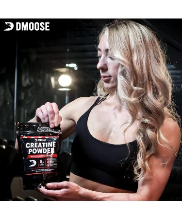 DMoose Creatine Monohydrate Powder - Best Muscle Gain & Recovery Supplement - 300g 60 Servings (5g per Scoop) - International Shipping Available - Buy Online on GoSupps.com