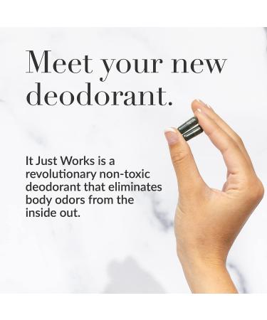 It Just Works All Natural Full Body Deodorizing Supplement for Underarms and Private Parts | Vegan & Organic Deodorant That Works from The Inside Out (365 Count) 365 Count (Pack of 1) - Buy Online on GoSupps.com