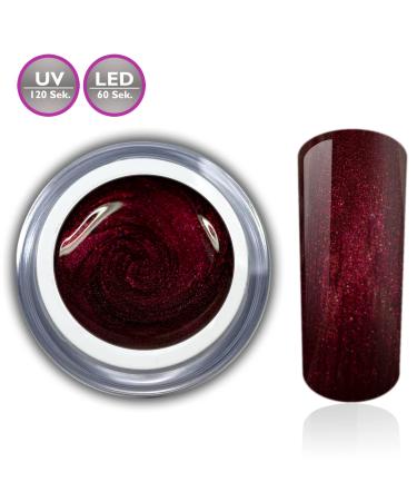 High Coverage Glitter Gel - Tender Red Dark Red LED/UV Nail Gel 5ml | International Shipping - Buy Online on GoSupps.com